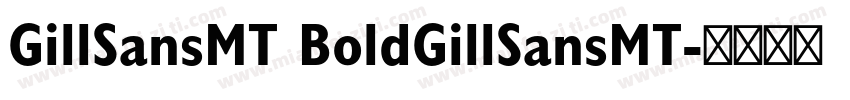 GillSansMT BoldGillSansMT字体转换